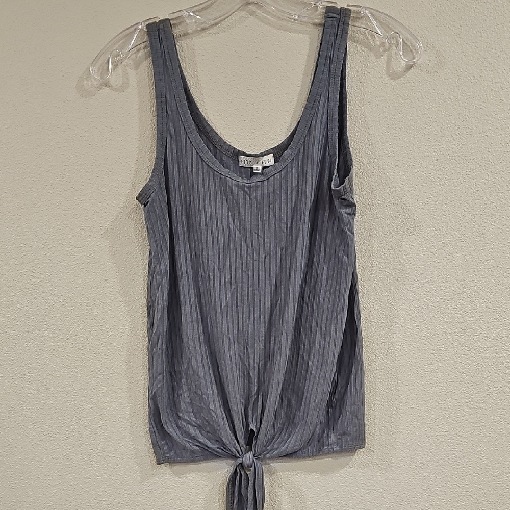 Gray Sleeveless Top
